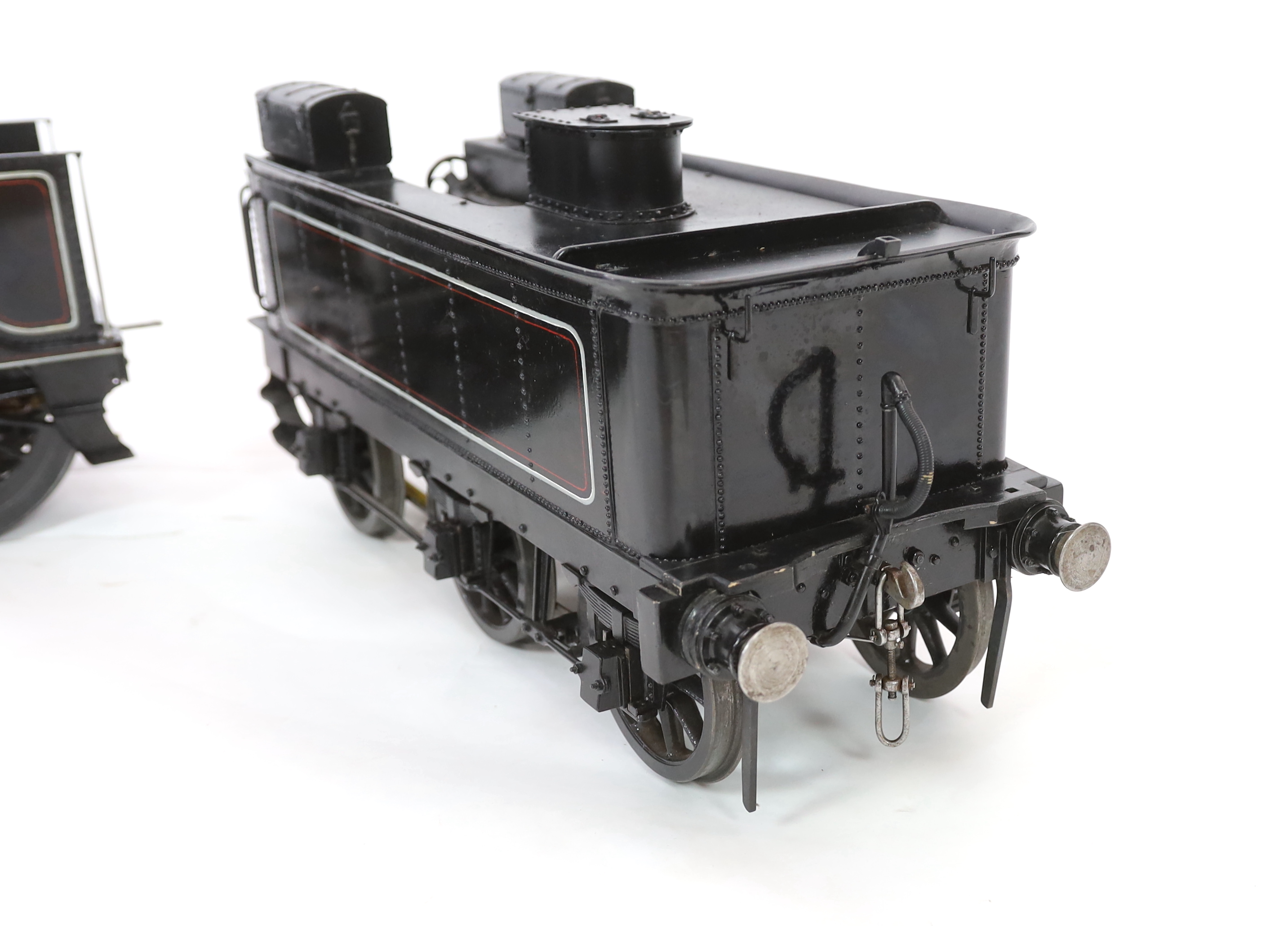 A very finely engineered scratch-built 5” gauge live steam model of a LNWR (London and North Western Railway) Jumbo 2-4-0 tender locomotive, No. 1045 ‘Whitworth’